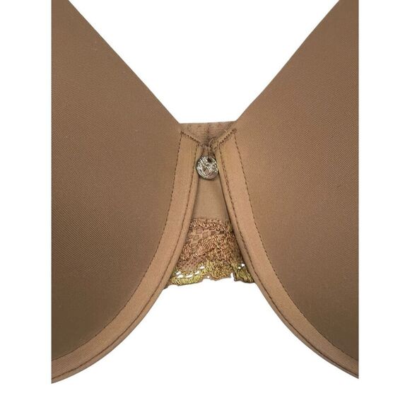 Natori Brown Lace Trim Bra - Picture 4 of 8